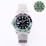 Clean Factory ROLEX GMT 3285 Movement Left-hander Versiron 40mm 904L Steel Watch